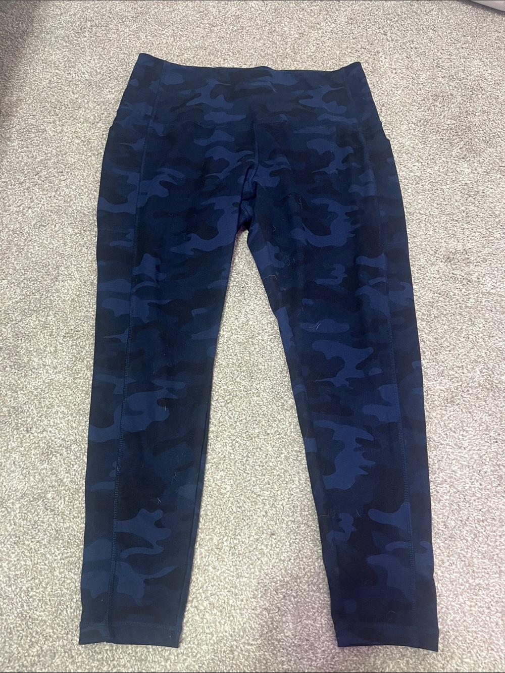 Navy Blue Camo Leggings